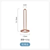 Nordic Light Luxury Iron Paper Towel Rack Ornaments Dining Table Kitchen Bathroom Roll Holder Thick Standing Tissue Storage Rack