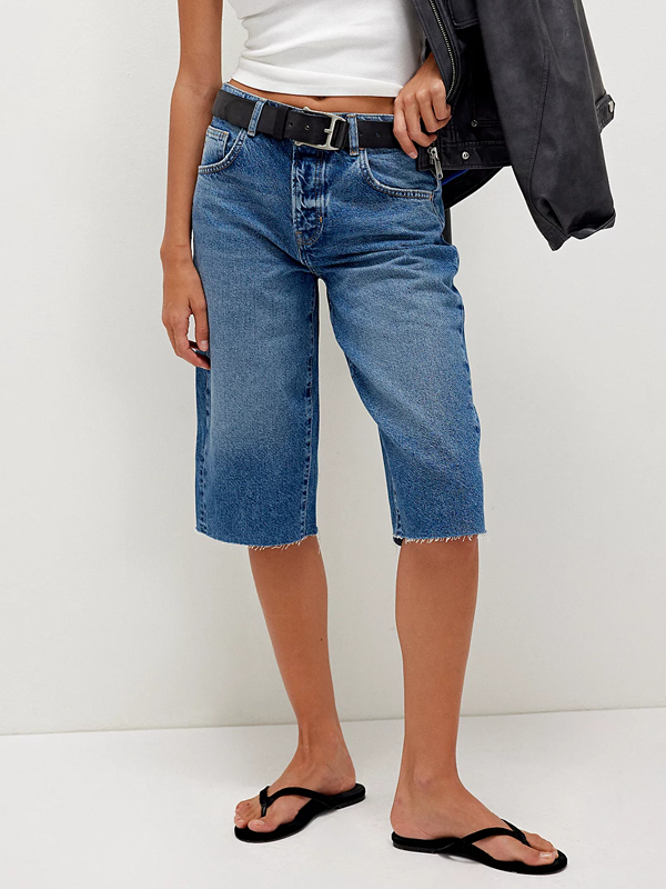 Relaxed Capri Women's Jeans Shorts tjj Shicloths
