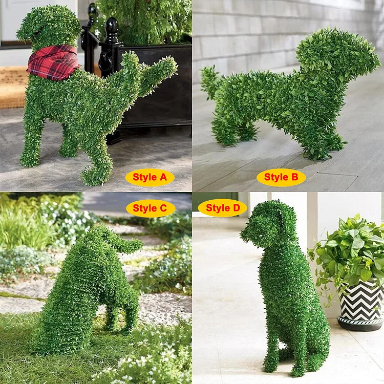 Decorative Peeing Dog Topiary