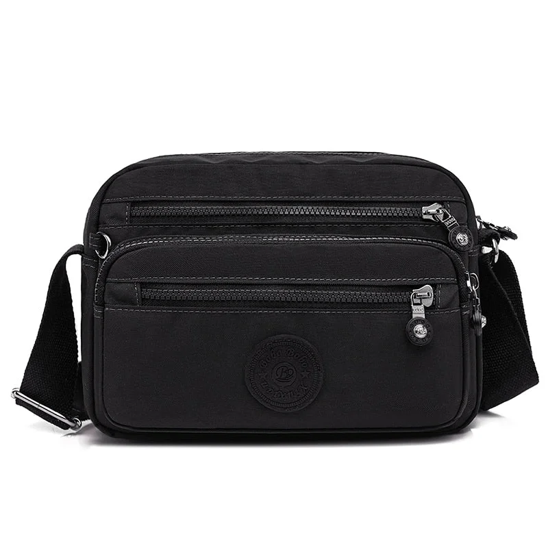 Women nylon shoulder bags Travel tote Casual Solid shopper crossbody bags for women Messenger Handbags