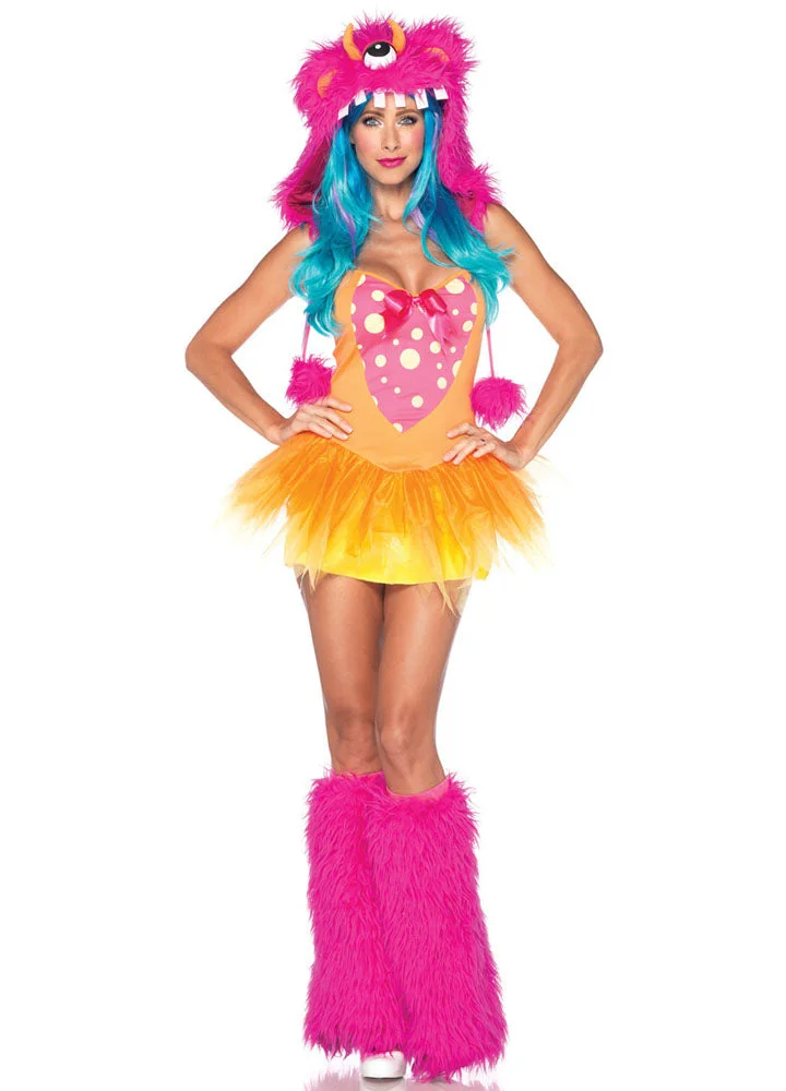 Sexy Adult Monster Halloween Shaggy Shelly Costume-elleschic