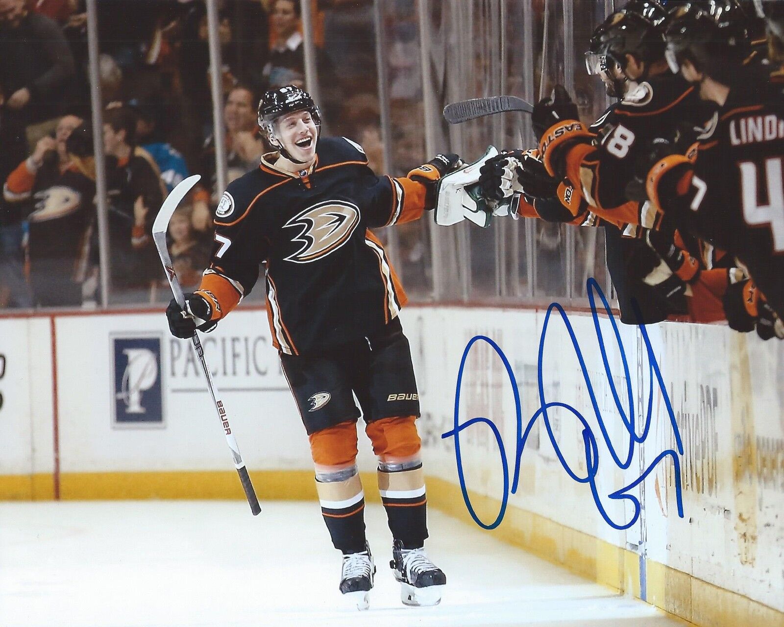 Rickard Rakell Signed 8x10 Photo Poster painting Anaheim Ducks Autographed COA D