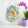 DIY Special Shaped Diamond Painting Double-sided Hanging Flower Birdhouse Wreath Kit