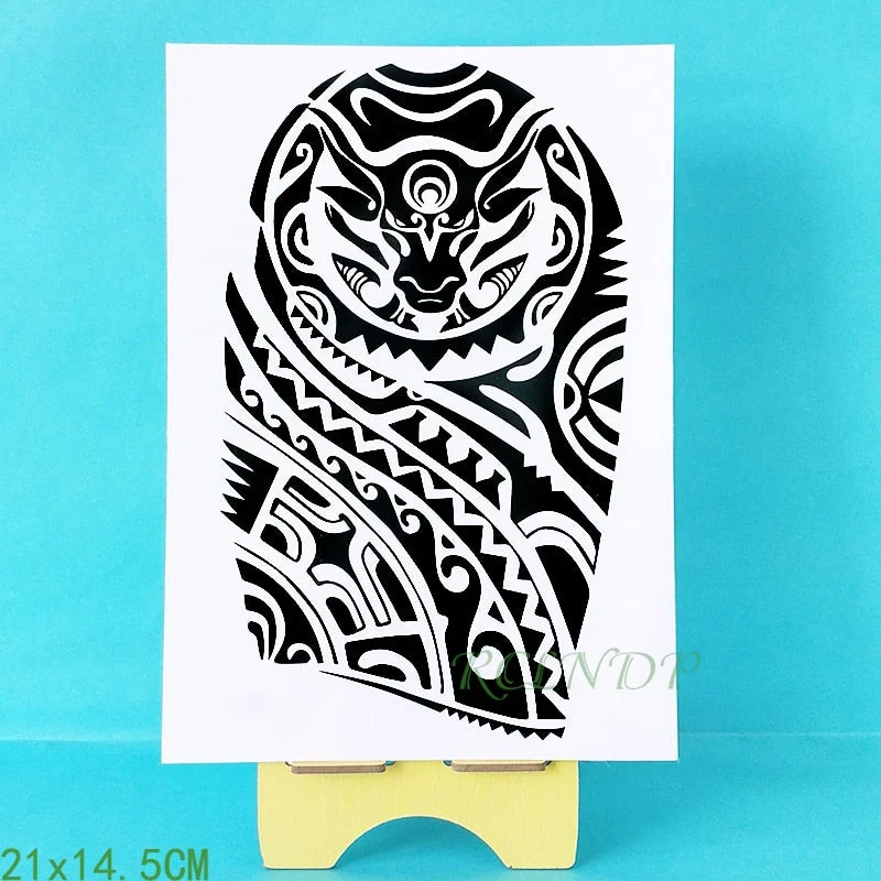 Waterproof Temporary Tattoo Sticker Tribal totem fake tatto flash tatoo tatouage Stickers foot hand arm leg for girl women men