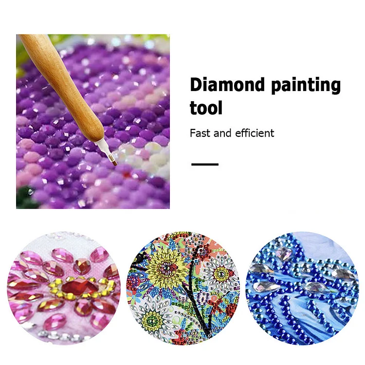 5D Diamond Painting Pen with 4 Replacement Heads Point Drill Pen Set-938622