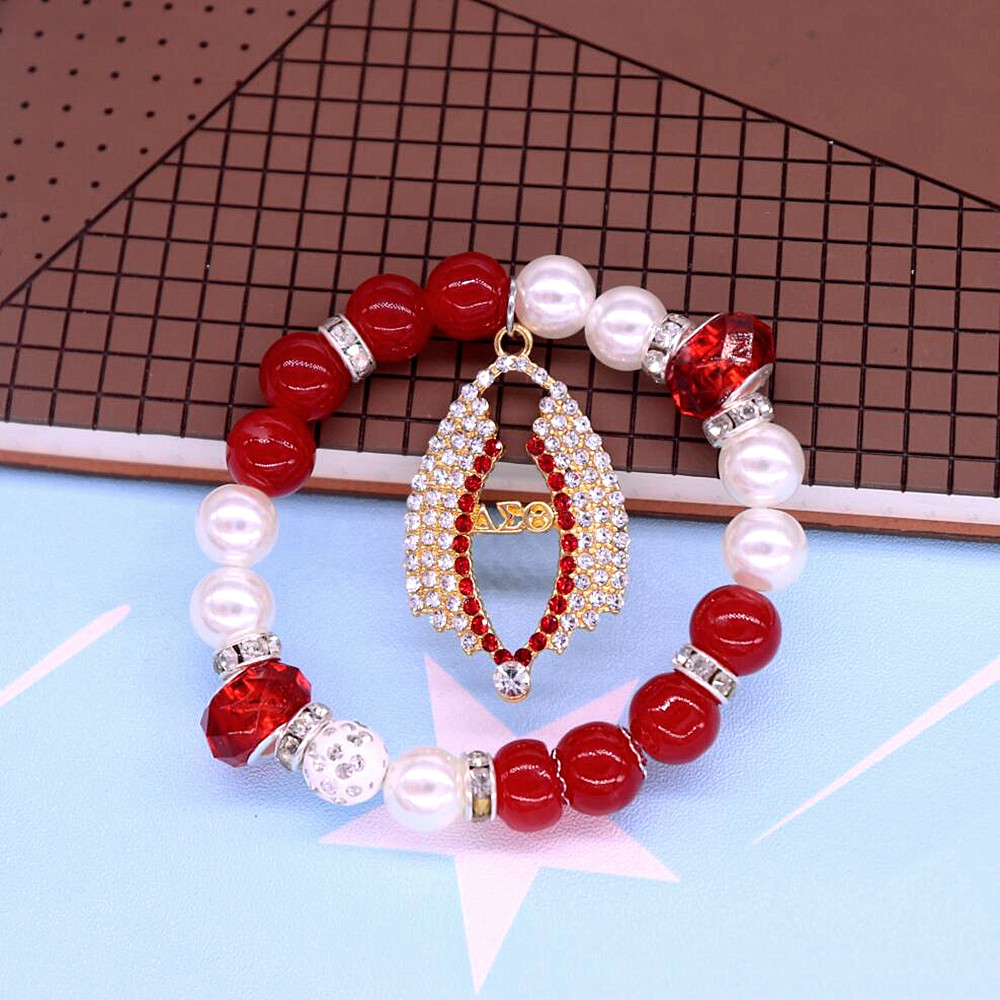 Fashion Snake Bone Colored Diamond Bracelet
