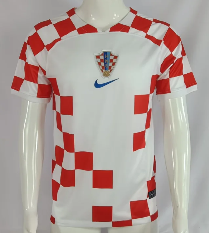 2022 FIFA World Cup Croatia Home Soccer Jersey Thai Quality