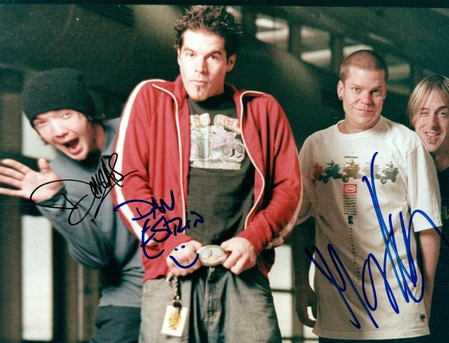 Hoobastank Douglas Dan Markku Original Signed 8x10 Photo Poster painting Autographed w/COA