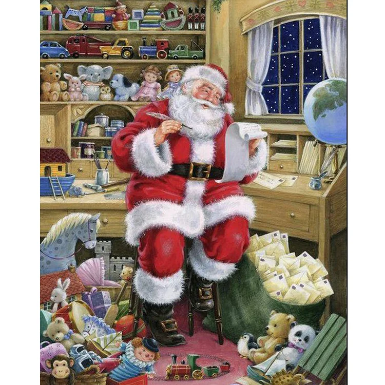 Santa Claus 40*50CM(Canvas) Full Round Drill Diamond Painting gbfke