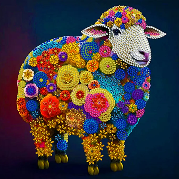 12 Zodiac Sheep 30*30CM(Canvas) Special Shaped Drill Diamond Painting gbfke