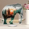 Diamond Painting Acrylic Elephant Diamond Painting Art Tabletop Decorations