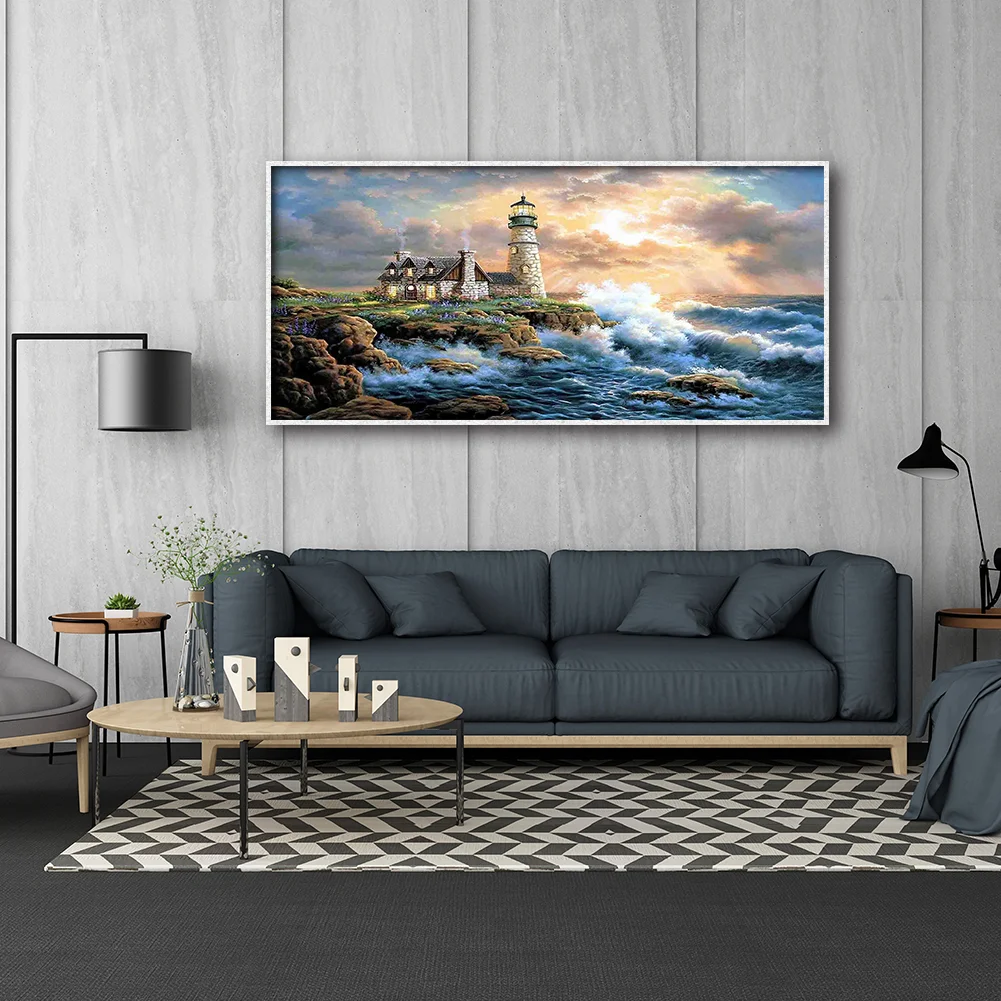 Diamond Painting - Full Round Drill - Coast Light(80*40cm)