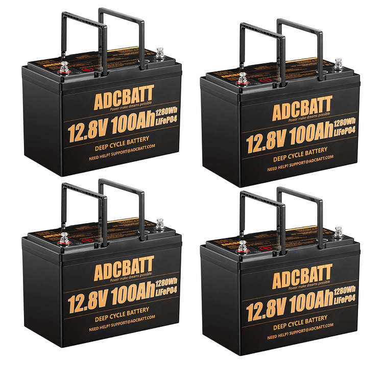 ADCBATT 12V 100Ah LIFEPO4 BATTERY With LOW TEMPERATURE CHARGE CUT OFF