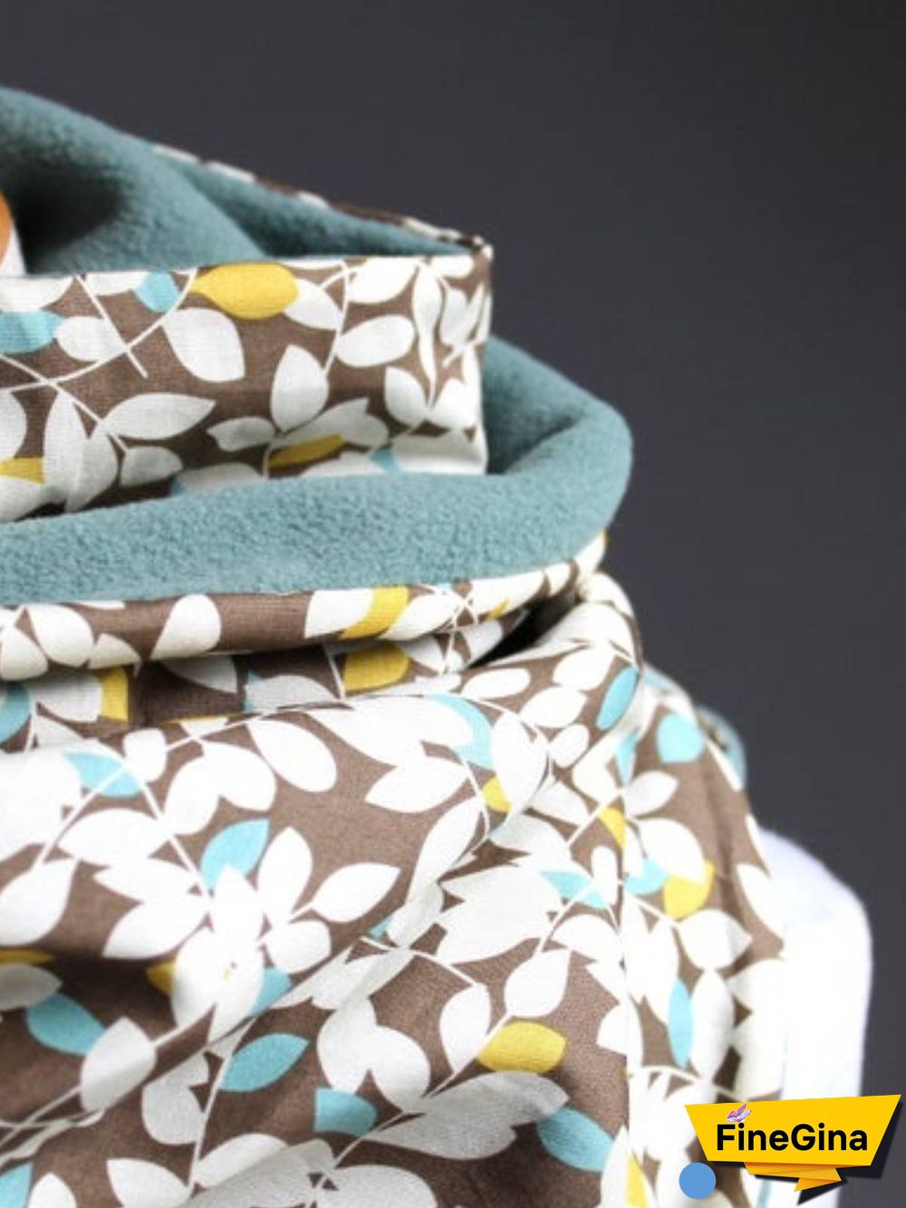 Multicolor Casual Cotton-Blend Floral-Print Scarf