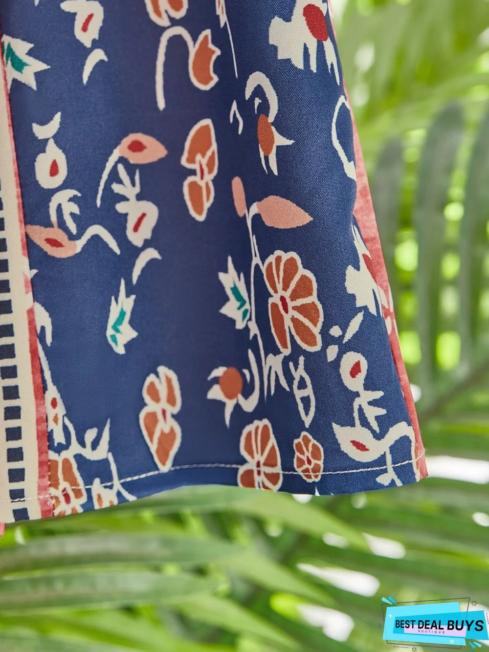 Women's Holiday Weekend Floral Blouse Shirt Floral Short Sleeve Flowing tunic Print V Neck Casual Streetwear Boho Top