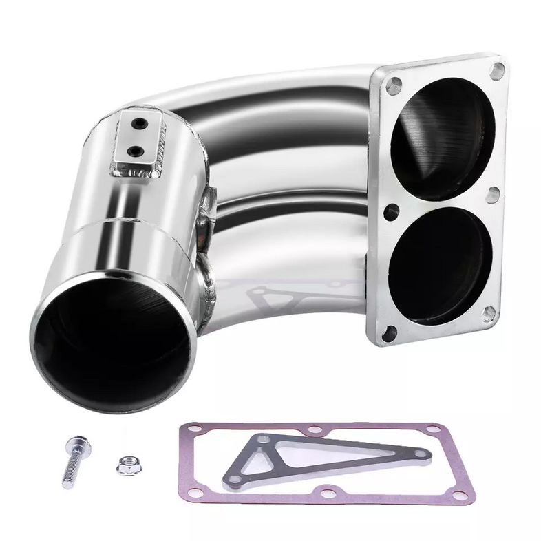 Alloyworks 3.5" Raw Intake Elbow set for 2007-2018 Dodge Ram 2500 3500 6.7L Turbo Diesel