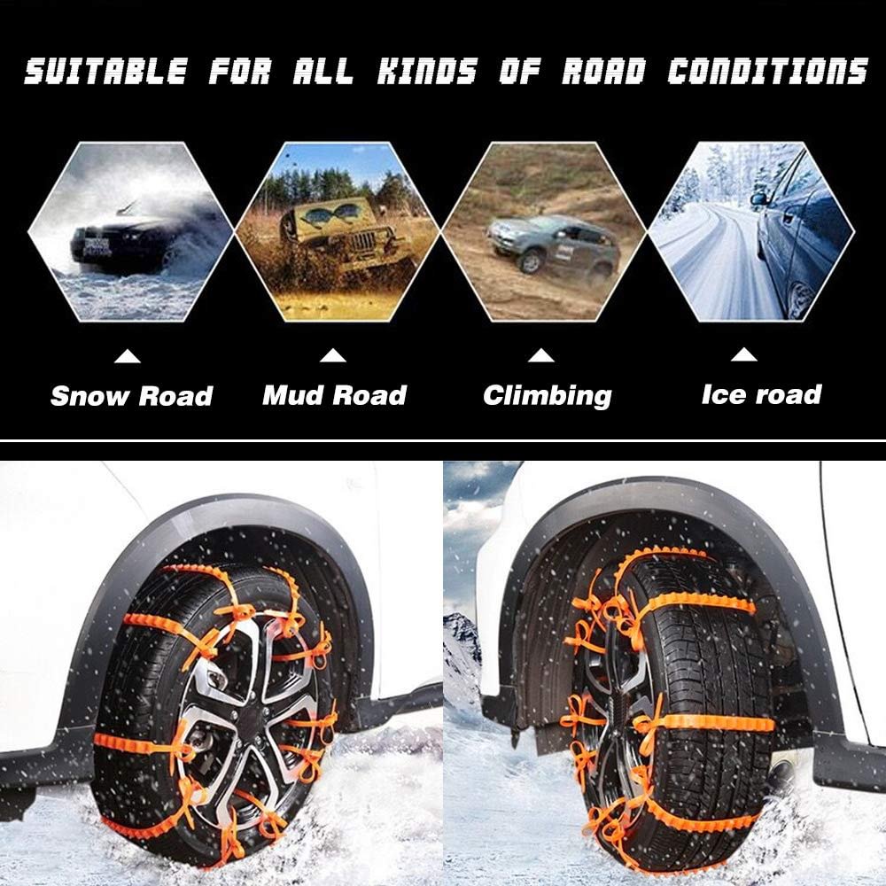 REUSABLE ANTI SNOW CHAINS OF CAR OF