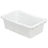 Buckhorn JL2516096800000 Jumbo Lug Plastic Nest and Cross Stack Akro-Tub Tote, (25-Inch x 16-Inch x 9-Inch), Natural/White