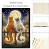 Cat Special Shaped A5 5D DIY Diamond Art Painting Notebook Kit for Friends
