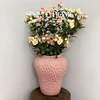 Retro Strawberry Vase Ceramic Ornaments Living Room High Value Light Luxury High-end Creative Exquisite Flower Arrangement Hydroponic Green Plants
