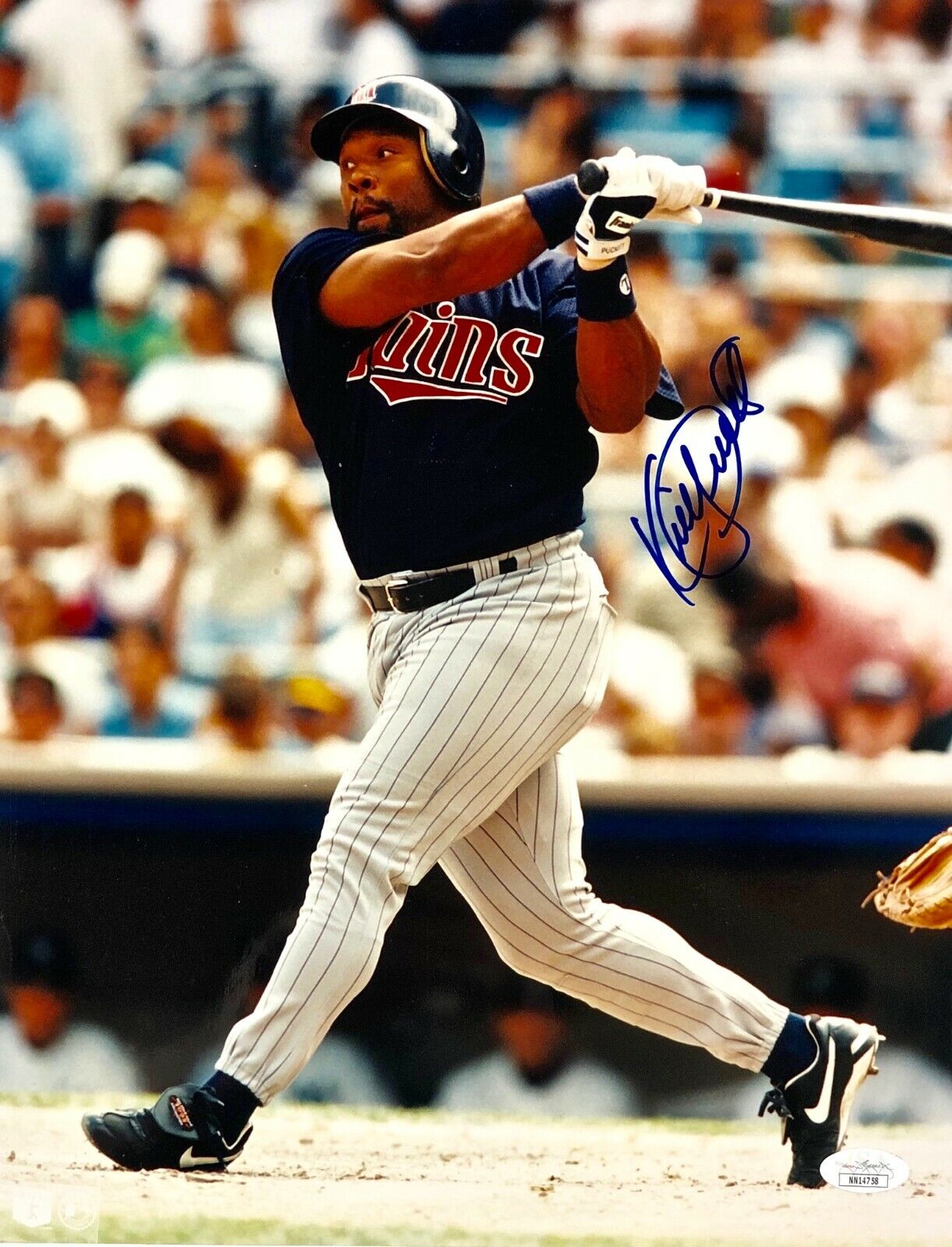 KIRBY PUCKETT Autographed Hand SIGNED 11x14 Minnesota TWINS Photo Poster painting JSA CERTIFIED