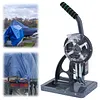 [US Local Warehouse] Semi Automatic Tarpaulin Eyelet Press with 5000Pcs Metal Eyelets 10mm Hand Press Eyelet Grommet Machine for Fabric Leather Banners DIY Projects