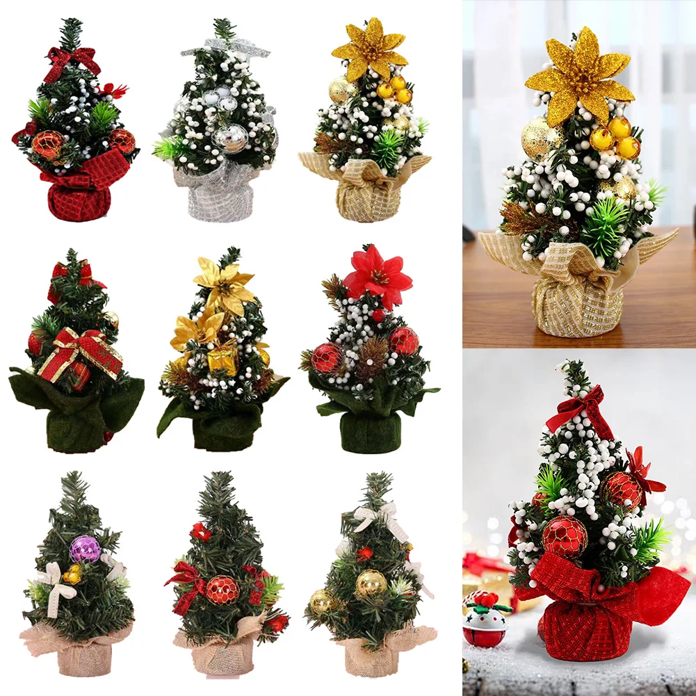20cm Artificial Xmas Tree Great Gifts Tabletop Mini Tree Festival Party Supplies