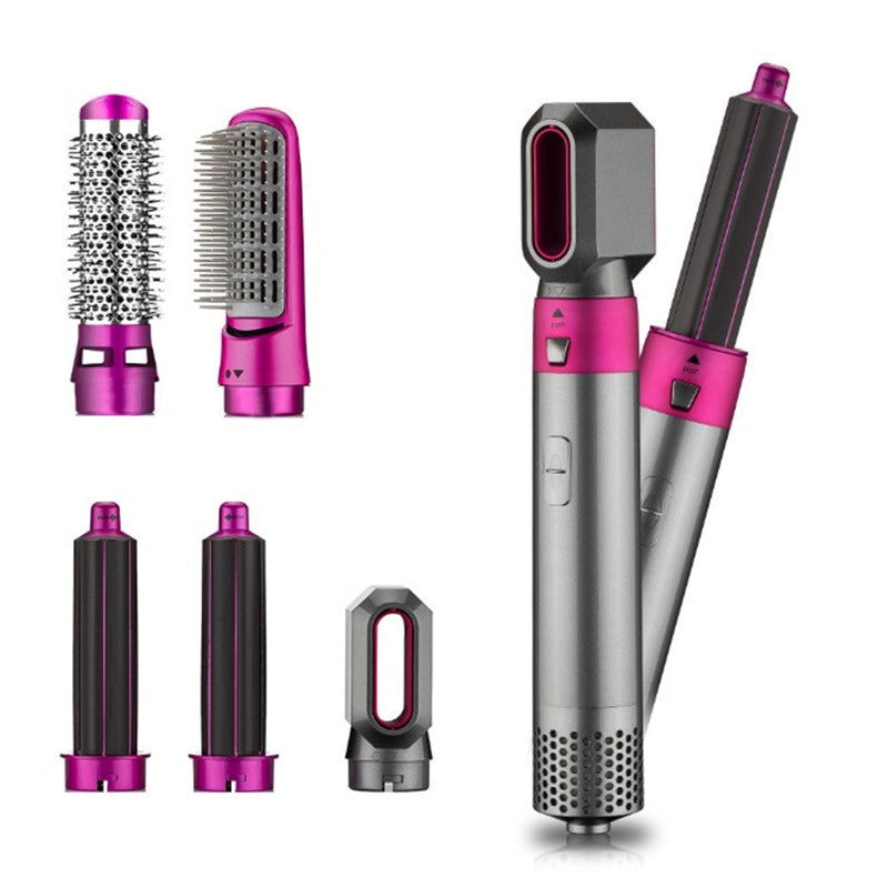 Five-in-one Curling Iron Hair Comb Multifunctional Straight Roll Dual-purpose Hot Air Comb Automatic Curling Iron Manufacturers