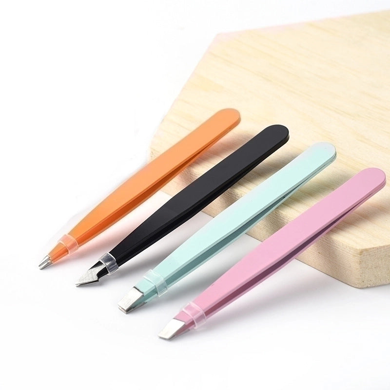 3 Pieces Casual Solid Color Stainless Steel Eyebrow Tweezers 1 Piece