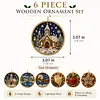 6pcs DIY Pearl Diamond Painting Christmas Tree Hanging Ornaments