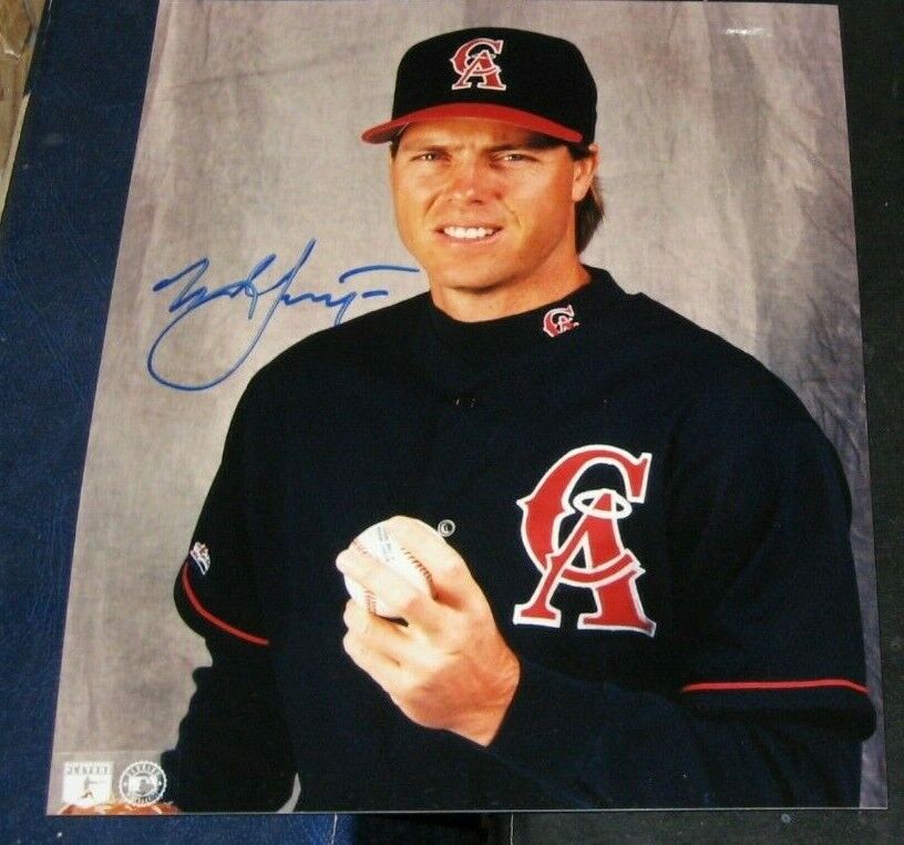 Mark Langston California Los Angeles Angels SIGNED AUTOGRAPHED Photo Poster painting File 8x10