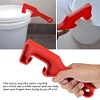 Bucket Lid Opener, 20cm / 7.87'' Plastic Bucket Pail Paint Can Lid Opener Opening Tool Bucket Lid Lifter Remover Wrench Tool For Home Office Garage Lid Opening Use (Red)