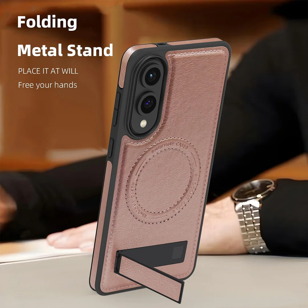 Samsung Galaxy Z Fold 6 Leather Case Magnetic Protective Case Holder Phone Case