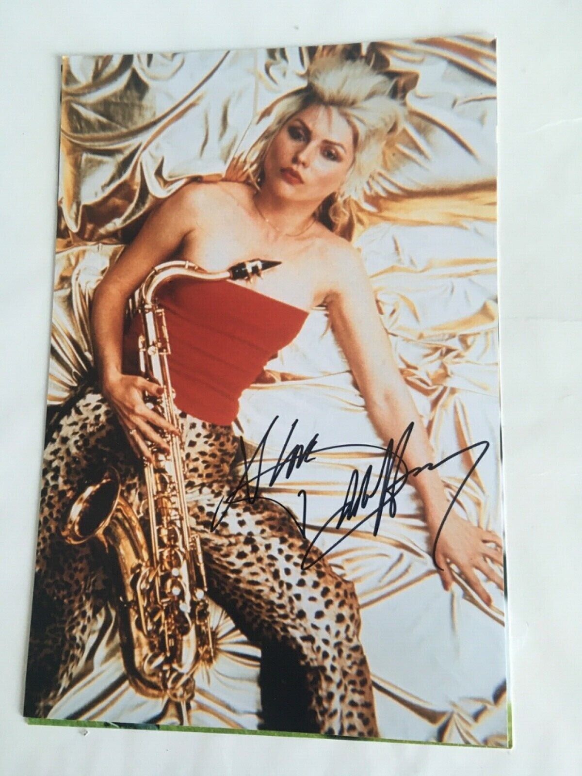 Debbie Harry Legend Blondie (Musician), Hand Signed 12 X 8 Photo Poster painting.