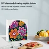 Diamond Painting Acrylic Mandala  Flower Paper Towel Storage Rack Decor