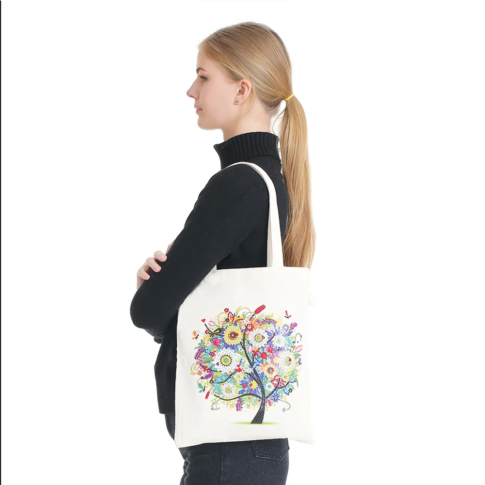 DIY Diamond Painting Eco-Friendly Canvas Bag - Summer