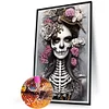Skeleton Girl - Round AB Drills Diamond Painting(65*45cm)