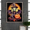 (40*50cm)Halloween Pumpkin Winged Dragon - Full Round Drill Diamond Painting