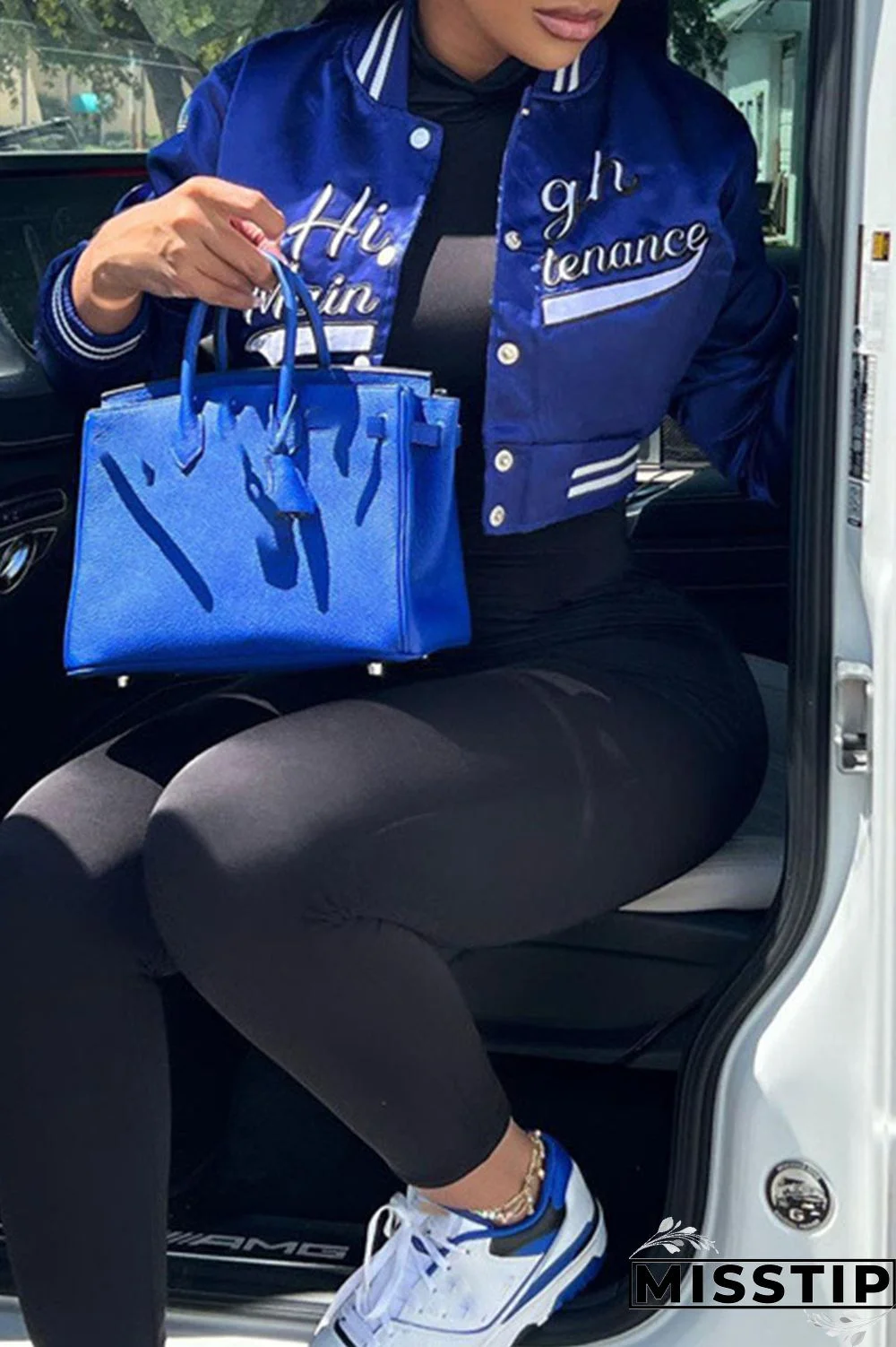 Green Casual Street Embroidered Patchwork Buckle Cardigan Collar Outerwear