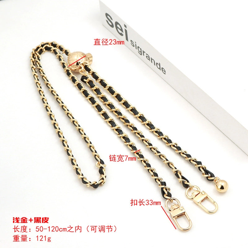 5 Pieces Alloy Solid Color Bag Chain Bag Straps