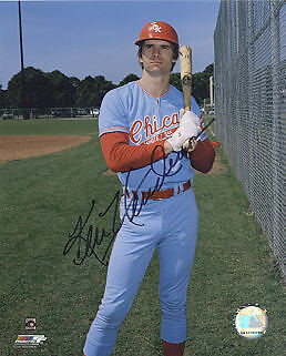 KEN HENDERSON CHICAGO WHITE SOX ACTION SIGNED 8x10