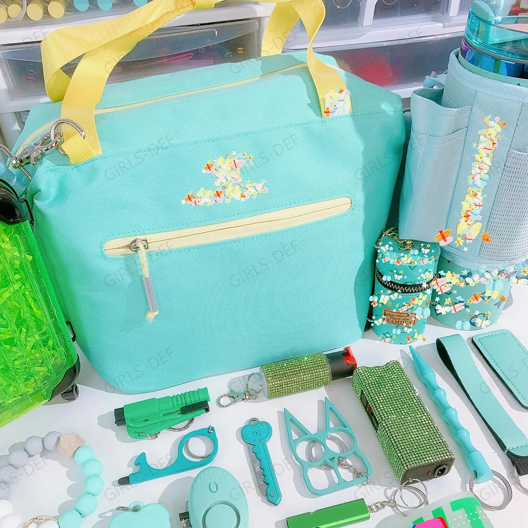 (NEW) ST@NL3Y Tote Bag and C@rry-All Self Defense Keychain with Tumbler