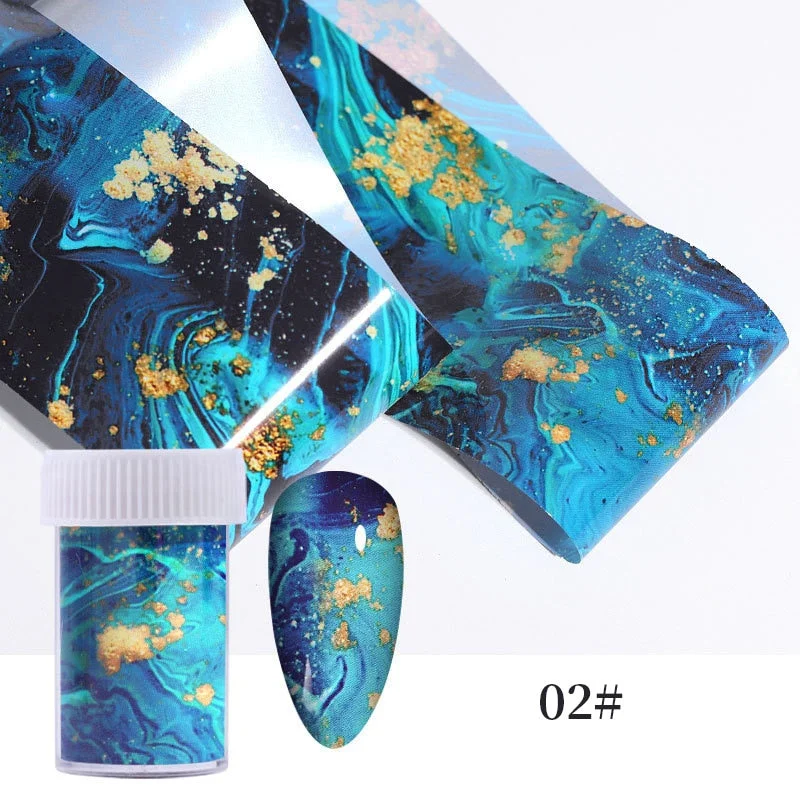 Nail Foils Flowers Nail Stickers Transfer Decals Sliders Christmas Halloween Print Nail Art Decorations DIY Tips Adhesive Wraps