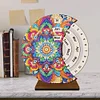 Diamond Painting Wooden Mandala Moon Perpetual Calendar