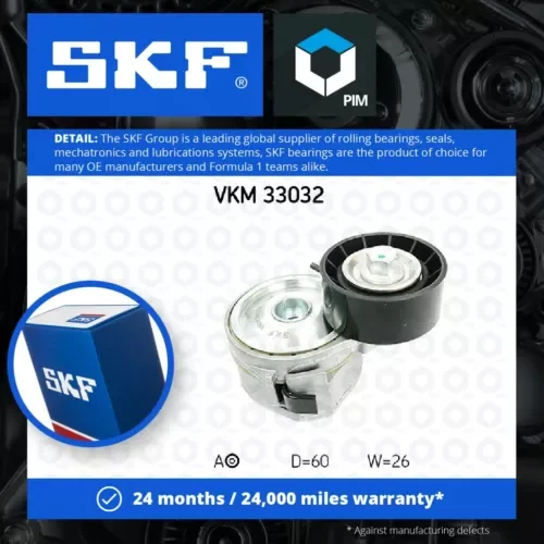 Aux Belt Tensioner fits CITROEN BERLINGO MFWJZ, WJZ 1.9D 98 to 11 Drive V-Ribbed Parts