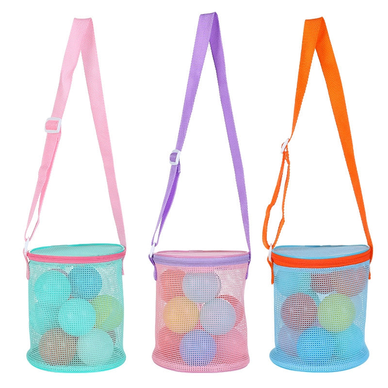 New Color Matching Children’s Toy Bag Shell Storage Bag Travel Beach Bag Hollow Transparent Beach Bag