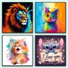 Canvas painting 4 piece set -Cartoon（50x50cm ）