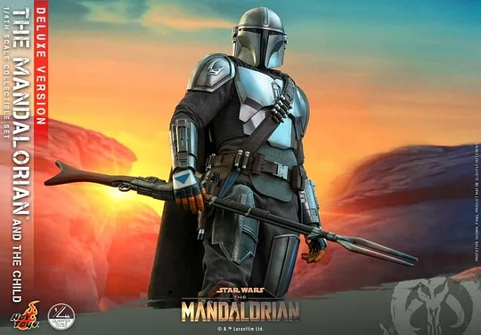 【IN STOCK】Hottoys The Mandalorian™ and The Child Deluxe Version 1/4 scale Action Figure