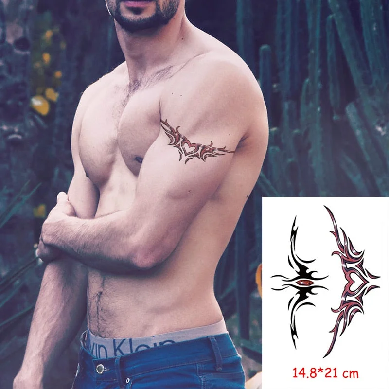 Temporary Tattoo Stickers Scorpion Pyramid Roman Bell Fake Tatto Waterproof Tatoo Back Leg Arm Belly Big Size for Women Men Girl