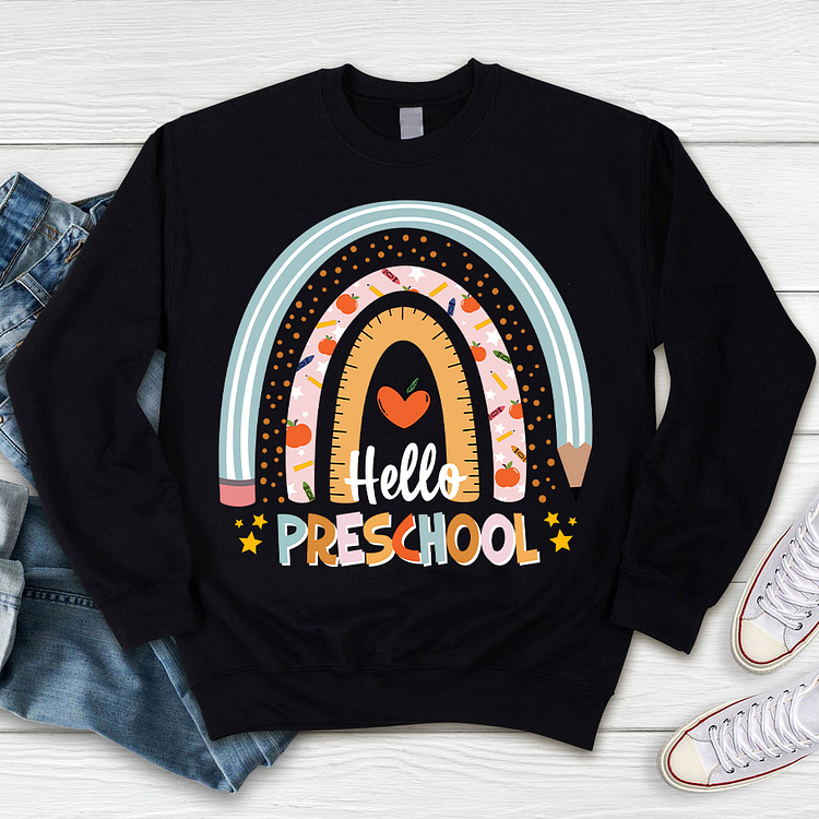 Personalized Hello Preschool Sweatshirt